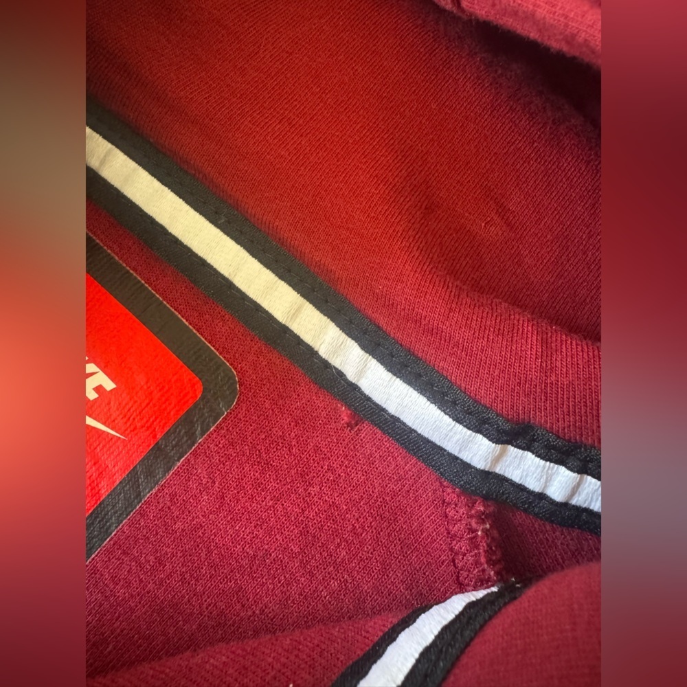 Youth Nike Tech Team Red/Total Orange Zip up hoodie - Boys XL - Picture 5 of 10